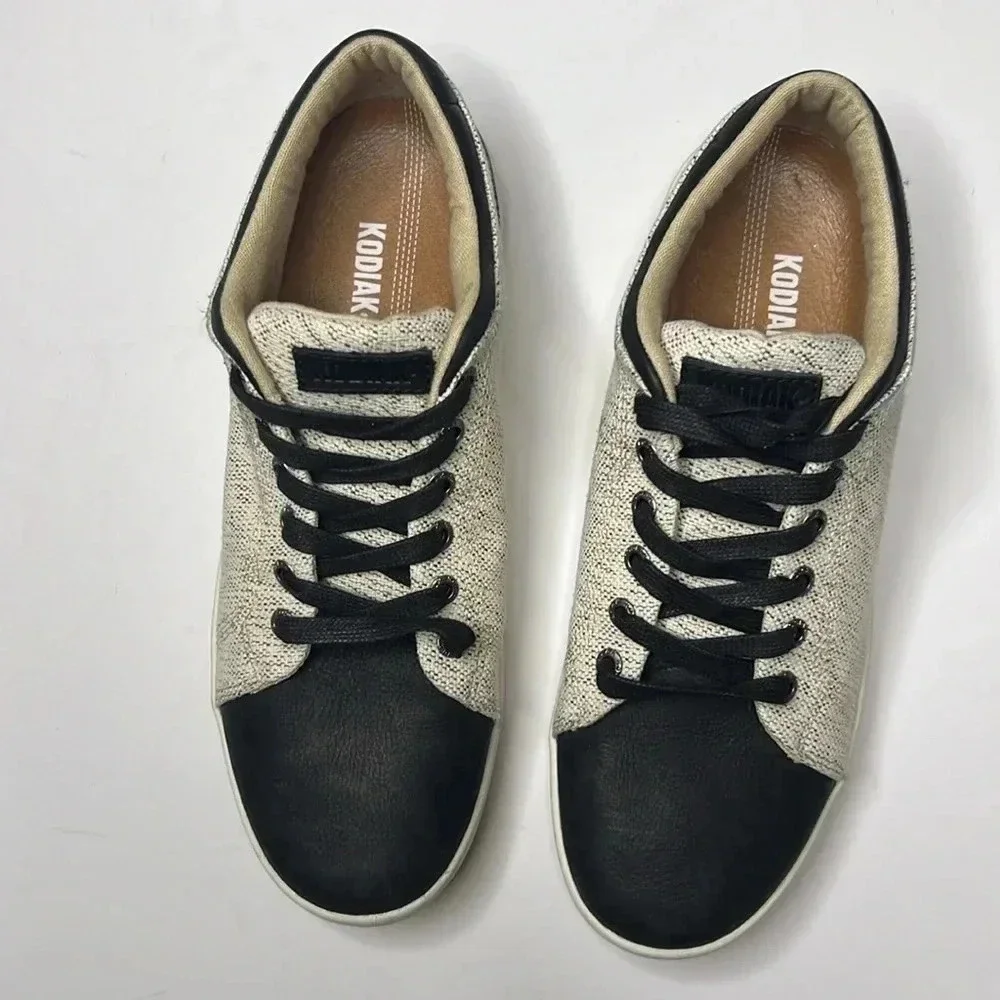 Kodiak Indra Traction Sneakers leather round toe lace up size 10 - Picture 5 of 7